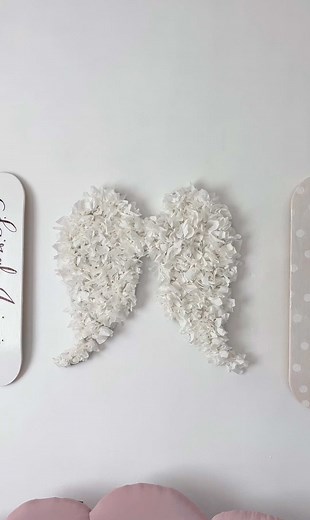 DIY Angel Wings Wall Decor for Aesthetic Rooms