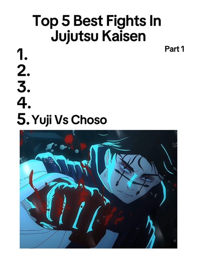 Top 5 Best Jujutsu Kaisen Fights#anime #jujutsukaisen #jjk #Yujivschoso #makivszeninclan #naoyavschoso #sukunavsjogo #sukunavsmahoraga #Jjkfights #jujutsukaisenfights #jujutsushenanigans #jankankun