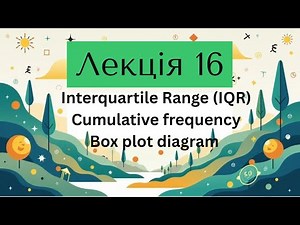 Лекція 16 (10 - 11 грудня) - Interquartile Range (IQR); Cumulative frequency; Box plot diagram