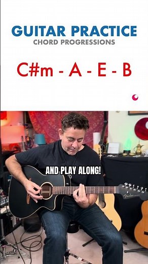 Guitar Practice: C#m - A - E - B #guitarpractice #jamtothis #loop