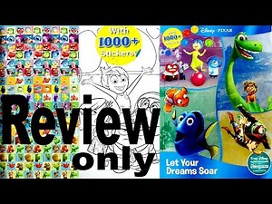 Full Coloring Book Review - Disney Pixar - With 1000+ Sticker For Kids