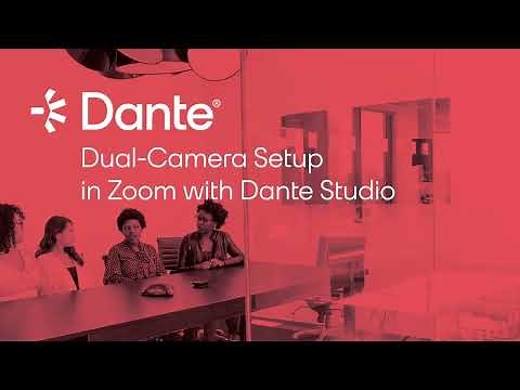 Dual Camera Setup in Zoom with Dante Studio