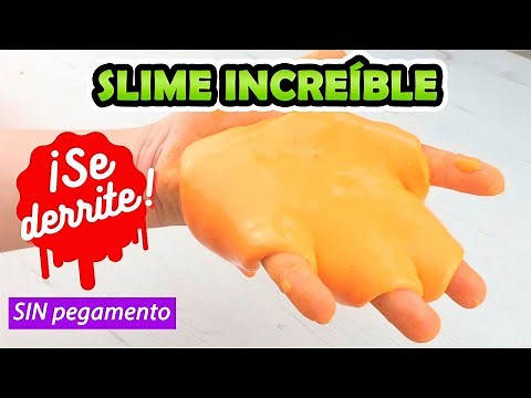 Cómo hacer SLIME sin pegamento que se derrite en tu mano ¡Muy fácil!