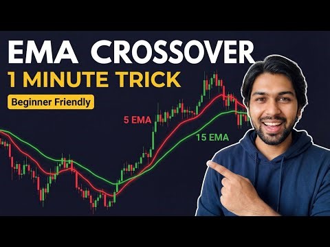 5 EMA vs 15 EMA Strategy 🔥 1 Minute Simple Trading Trick for Beginners (2026)Description
