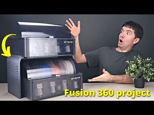 Fusion 360 workflow for designing a complex 3D printed stand