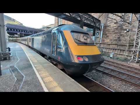 Scotrail Class 43 Inter City Train Action at Glasgow Queen Street Station