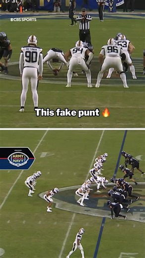 CBS Sports College Football on Instagram: "When 287-LB nose guard Landon Robinson executed the perfect fake punt for @navyfb 🔥"