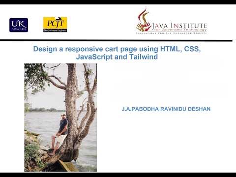 Design a responsive cart page using HTML, CSS, JavaScript and Tailwind