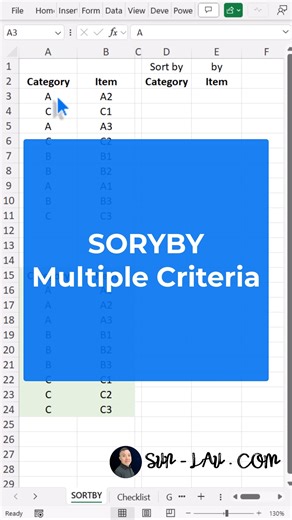 10K views · 114 reactions | ☀️Excel Course → SUN-LAU.COM Unlock your “Excel Analytics OS" + 160 Tips and Tricks + Dashboard Masterclass (USD 107)☀️ ————— Say goodbye to manual sorting! Your data will now arrange itself dynamically! #excel #exceltips #exceltricks #businessanalysis #businessanalytics #data #datanalaytics #analytics #finance #accounting #hr #microsoftexcel #Microsoft365 | Sun Lau - Excel Analytics OS course | Facebook