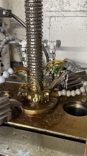 Splined tooth broaching ⚙️ Precision metalworking #shorts