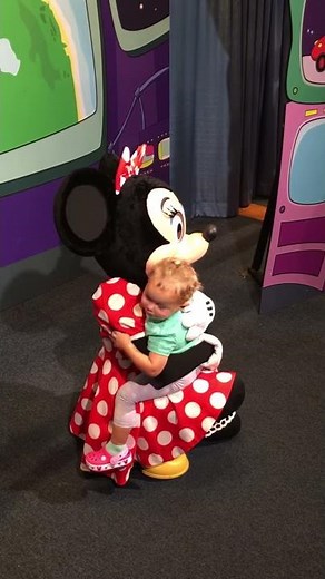 Baby hugging Minnie at Disney World Cutest Video Ever