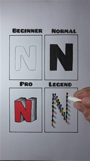 N letter drawing tutorial