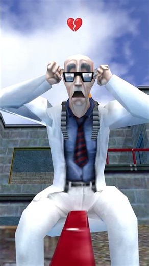 Scientist's balls were launched into space 🚀🐣 / Half Life #shorts #funny #animation #memes