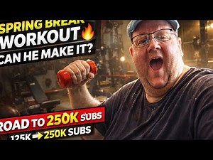 SPRING BREAK SHRED?! 🌴🔥 400-Pound Man Workout Transformation LIVE!