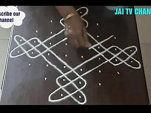 8 dots kolam, neli kolam, kambi kolam, dots rangoli, beginners kolam,mellikala muggulu,8pulli kolam