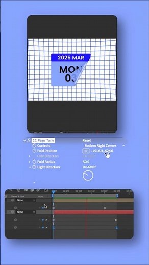 How to Create a Calendar Paper Flip Animation in After Effects CC
