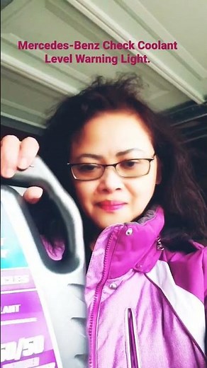 How to reset Mercedes-Benz Check Coolant Level Warning Light. #shorts #mercedes #ml350 #trending