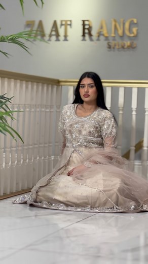 1.6K views · 30 reactions | BEAUTIFUL BODY SPLIT LONG DRESS BY 7AATRANG BRIDAL朗❤️#7aatrang #bridal #partywear #birmingham #uk #edits #foryou #love #new #asianclothes | 7aatrang | Facebook