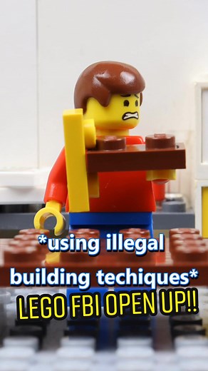If You Use Illegal Lego Building Techniques... #illegalbuildungtechniques #fbiopenup #legostopmotion #fypシ #fy