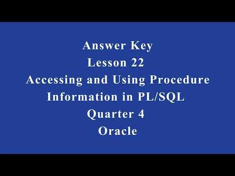 Accessing and Using Procedure Information in PL/SQL | Q4 Oracle L22 P3 | SMILE ROAD
