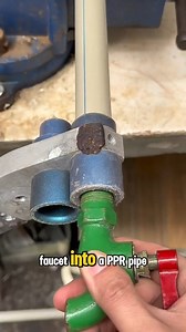 1.4M views · 7.1K reactions | How to directly install a faucet into a PPR pipe without a connector. #plumber #electrician #diytools #PlumbingTech #tips #reels #viral #reelsfypシ #reelsviralシ #plumbingtech #plumberwork | The Simple DIY | Facebook