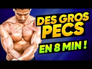 Programme PECTORAUX EN 8 MIN 🔥 - SIMPLE, RAPIDE ET EFFICACE (TOUS NIVEAUX)