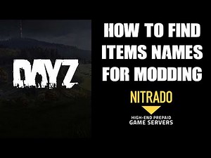 How To Find types.xml Loot Item & Weapon Names For Modding Quantities DayZ Nitrado Private Server