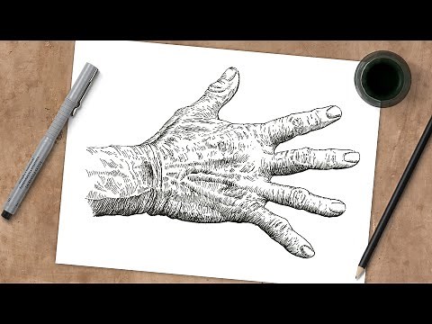 How to Draw a Hand with Pen and Ink
