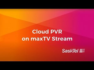 Cloud PVR on maxTV Stream