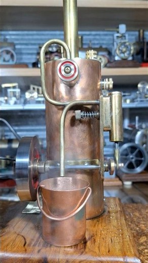 Real Live Steam! 💨 DIY TTB V2 Vertical Boiler Engine Run