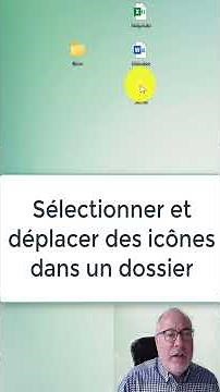 Sélectionner et déplacer des icônes sur le bureau, couper coller ou copier coller #word