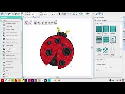 Hatch Embroidery 2 - Beginning digitizing demo