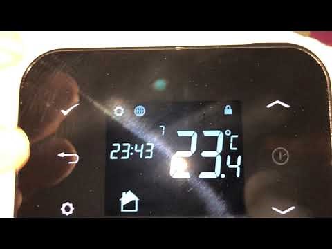 How to unlock Salus IT500, screen unlock, button lock, DiY chronothermostat functions tutorial