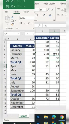 Sum an entire column in 1 second?! 🤯Stop typing formulas again and again…