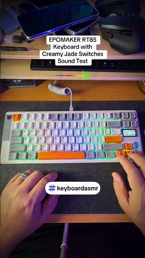 EPOMAKER RT85 Keyboard with Creamy Jade Switches Sound Test #tinoreviews #epomaker #keyboardasmr