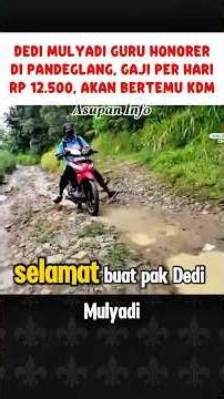 About to meet Kang Dedi‼️ Dedi Mulyadi, an honorary teacher in Pandeglang, has a jaw-dropping story