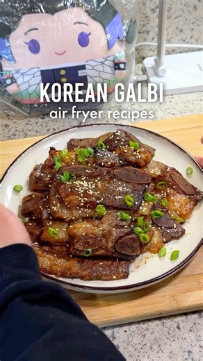air fryer korean short ribs galbi