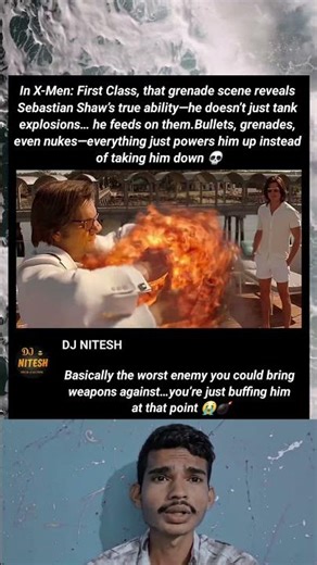 In X-Men: First Class, that grenade scene reveals Sebastian Shaw’s true ability—he doesn’t