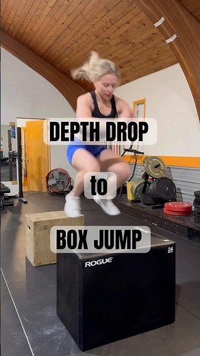 PLYOMETRICS DRILL: depth drop to box jump variation