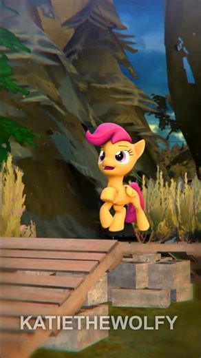 Scootaloo Does a Thing (SFM Ponies) #shorts #mlp #mylittlepony #scootaloo