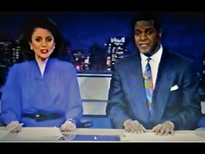 WCBS NY NEWS-11/24/91-Dana Tyler, Reggie Harris