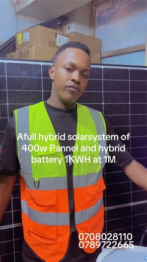 Comprehensive Hybrid Solar System with Battery Package