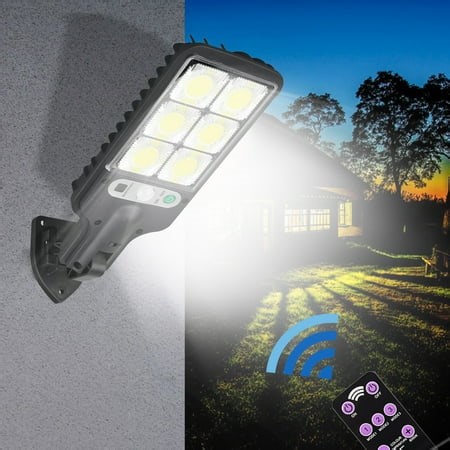 Dvkptbk Solar Outdoor Lights, Motion Sensor Solar Powered Lights Ip65, 3 Modes, with Remote Control,Wall Security Lights for Fence Yard Garden Patio Front Solar Lights Home Decor - Walmart.ca
