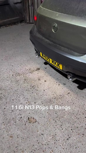 BMW 116i n13 in for pops and bangs - software develop by JA CUSTOM TUNING
