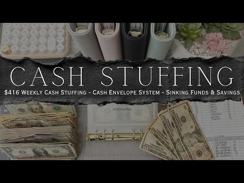 First Weekly Cash Stuffing of 2026 $416 | Cash Envelope System | Sinking Funds & Savings Challenges
