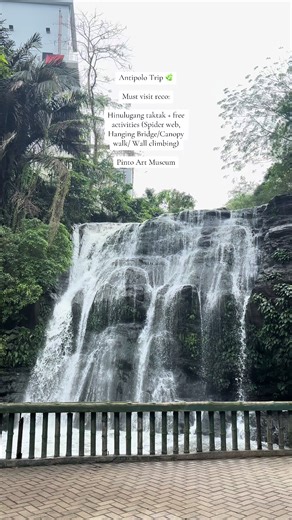 Antipolo Trip 🌿 Must visit reco: Hinulugang taktak free activities (Spider web, Hanging Bridge/Canopy walk/ Wall climbing) Pinto Art Museum #antipolo #fyp #foryoupage #fyppppppppppppppppppppppp #foryou