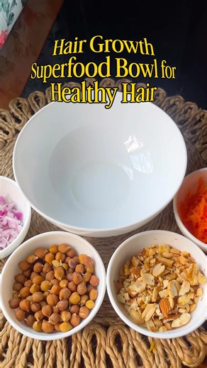 High Protein HAIR Growth Recipe #hairgrowth #saladrecipe #recipe #highprotein #shorts #viral #fyp