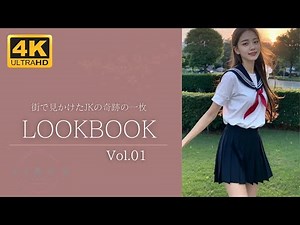 ｜AI digital art｜LOOKBOOK 街で見かけたJKの奇跡の一枚｜SeaArt AI美少女 AI Cosplay
