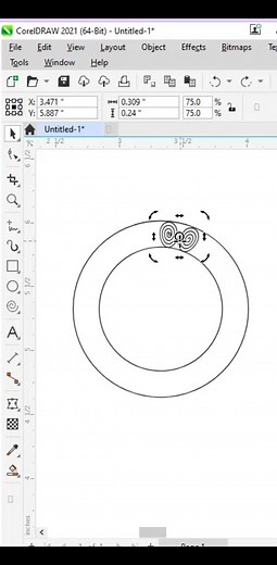 Coreldraw Amazing Vector Shape Design ideas �#short #kdgraphicssonipat | KD Graphics Sonipat