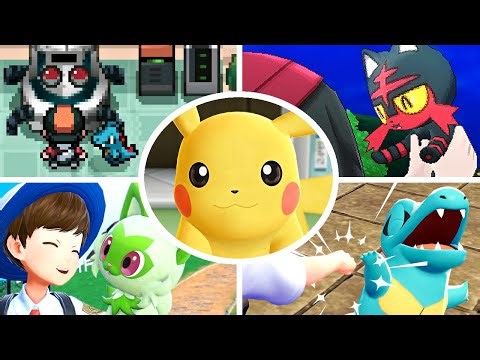 Pokémon Games ⸱ Evolution of Starter Special Interaction (HQ)